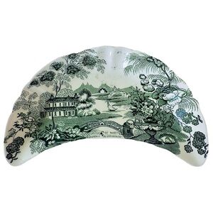 Royal Staffordshire TONQUIN Clarice Cliff Bone Dish, Green